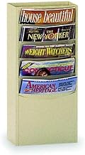 Durham 403-75 Tan Cold Rolled Steel 5 Contour Pocket Vertical Literature Rack, 9-3/4" Width x 20-1/4" Height x 4-1/8" Depth