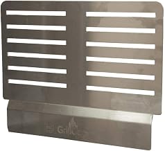 BK Resources GrillCook Pro Grill/Griddle Replacement Medium 18" Universal Shelf Stand, NSF Stainless Steel, Conveniently Attaches to Edge Riser