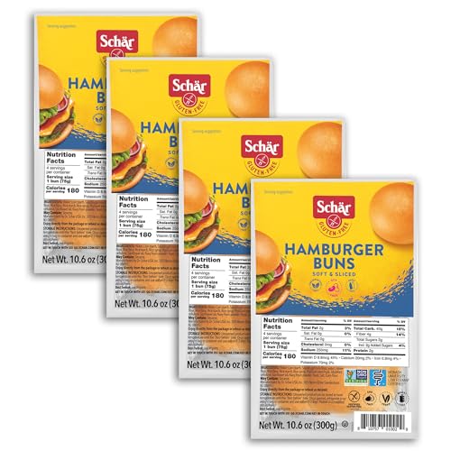Schär Hamburger buns / 4 pack Hamburger Buns