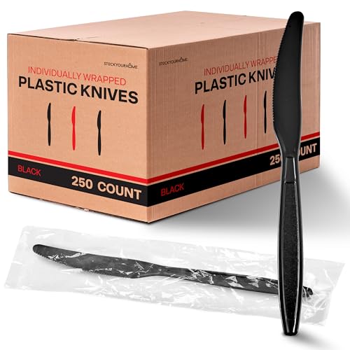 Stock Your Home Knives / 7.5"L x .75"W / Black Knives