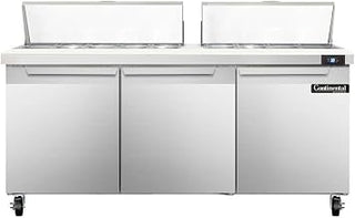 SW72-18C Sandwich Unit, 72" W, With 18 Pan Top Openings & 19" Cutting Board