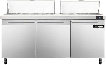 SW72-18C Sandwich Unit, 72" W, With 18 Pan Top Openings & 19" Cutting Board