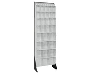 QUANTUM STORAGE SYSTEMS 75" H x 24" W x 10" D / 36 Drawers Tip Out Bin Stand White / White Open Storage Bins