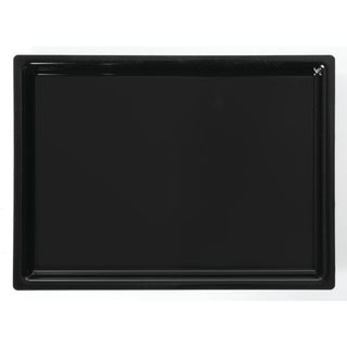 Cal-Mil 10" x 14" x 1" Acrylic Tray by Cal Mil – Plastic, Black, Model 335-10-13