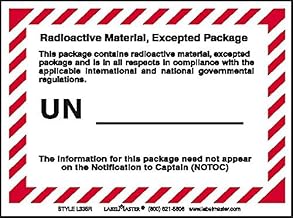 Labelmaster L335R Radioactive Material Excepted Package Label (Pack of 500)