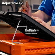 KLEIN TOOLS Tray Top / Orange/Stainless Steel / 1 Tool Boxes