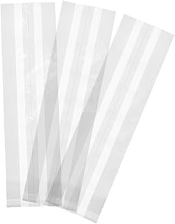 Vegware Plant-Based Compostable 4 x 2 x 14in Clear NatureFlex Baguette Bag (Case of 1000)