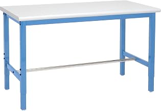 Global Industrial Production Workbench - Plastic Laminate Safety Edge-Blue, 60" W x 30" D