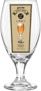 Libbey Glass Beer Glass Clear 436ml Teardrop Beer