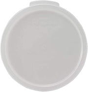 Winco White/Round Food Storage Lid | Dishwasher safe, Secure fit, Foodservice, Great for Ingredient Storage, Bulk Foods, Prep Stations and Kitchens