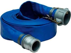 Apache 2" x 50' PVC Lay Flat Discharge Hose w/C x E Aluminum Cam & Groove Fittings, 98138047