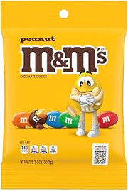 M&M's Peanut Chocolate Candy 5.3-Ounce Bag (Pack of 12)