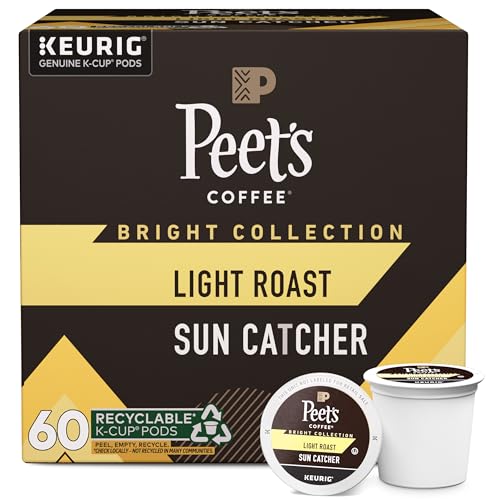 Peet's Coffee Sun Catcher / 10 Count (Pack of 6) / 6 Single-Serve Capsules & Pods