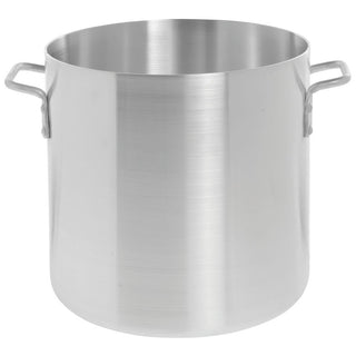 Stock Pot 24 Quart Aluminum by HUBERT – 24 Quart, 22.71 liters, Aluminum, Silver, Model KASP024