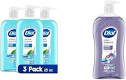 Dial Body Wash, Refresh & Renew Spring Water, 23 fl oz & Body Wash, Calm & Soothe Lavender & Jasmine Scent, 32 fl oz