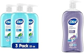 Dial Body Wash, Refresh & Renew Spring Water, 23 fl oz & Body Wash, Calm & Soothe Lavender & Jasmine Scent, 32 fl oz