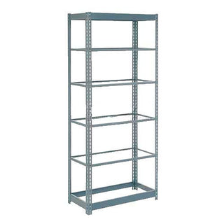 Heavy Duty Shelving 36" W x 12" D x 96" H with 6 Shelves by Global Industrial – Alloy Steel, Grey, Model 717264