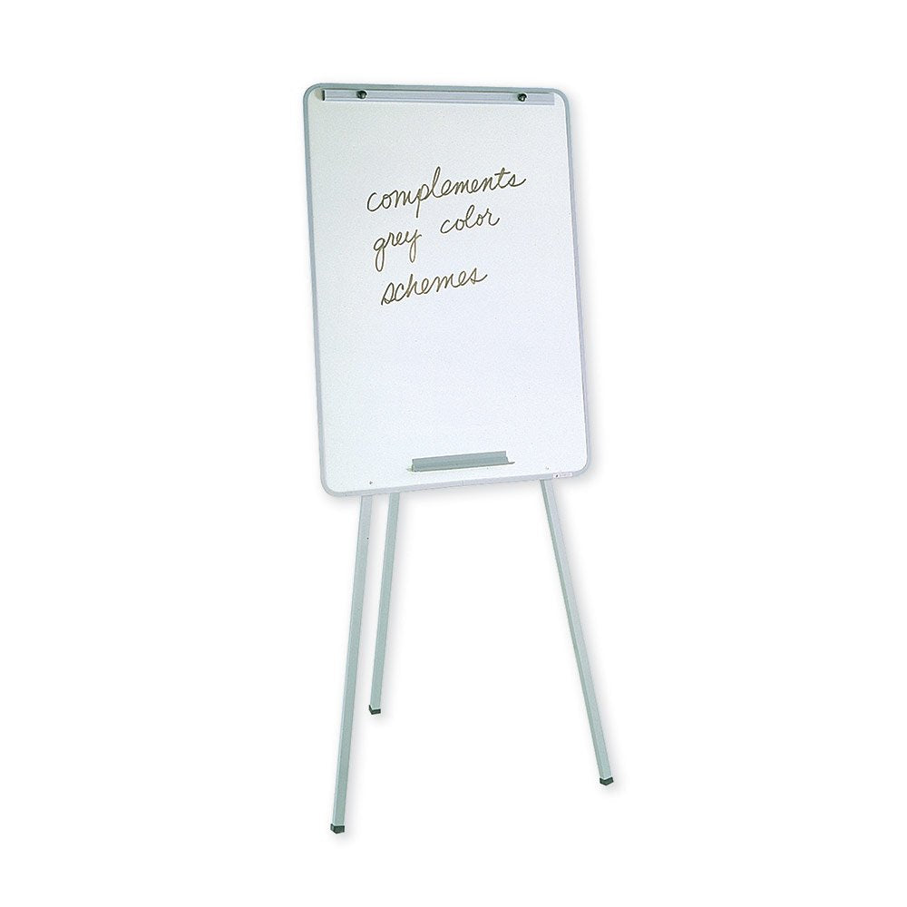Oval Office -Dry-Erase -Easel by Quartet – Small 2' - 4', Metal, Gray, Model 70EG