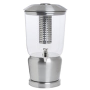 Infusion Beverage Dispenser with Ice Core 3 Gallon by HUBERT – 3 Gallon, 3.0 gallons, Stainless Steel, Clear, Model DS-13456