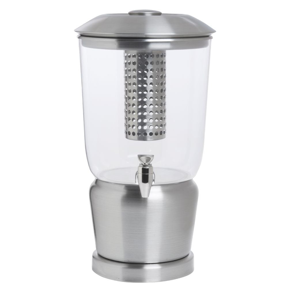 Infusion Beverage Dispenser with Ice Core 3 Gallon by HUBERT – 3 Gallon, 3.0 gallons, Stainless Steel, Clear, Model DS-13456
