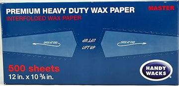 Wax Paper Premium Heavy Duty Handy Wacks 12" X 10 3/4" 1 Box of 500