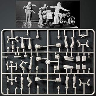 Masterbox Plastic Model Kit for Adults - Zombies Series - Zombie Hunter Road to Freedom -
