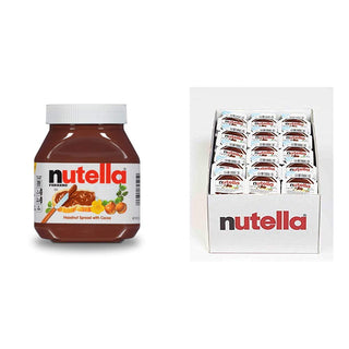 Bundle, 26.5oz Jar + 120 Count Single Serve Mini Cups by Nutella – 88.9 Ounce