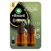 Air Wick 0.67 Fl Oz (Pack of 2) / White Sage & Mahogany / Brown Electric