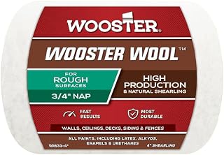 24 Pack of 4″ x 3/4″ Nap Wooster 0RR6330040 Roller Cover, Wooster Wool