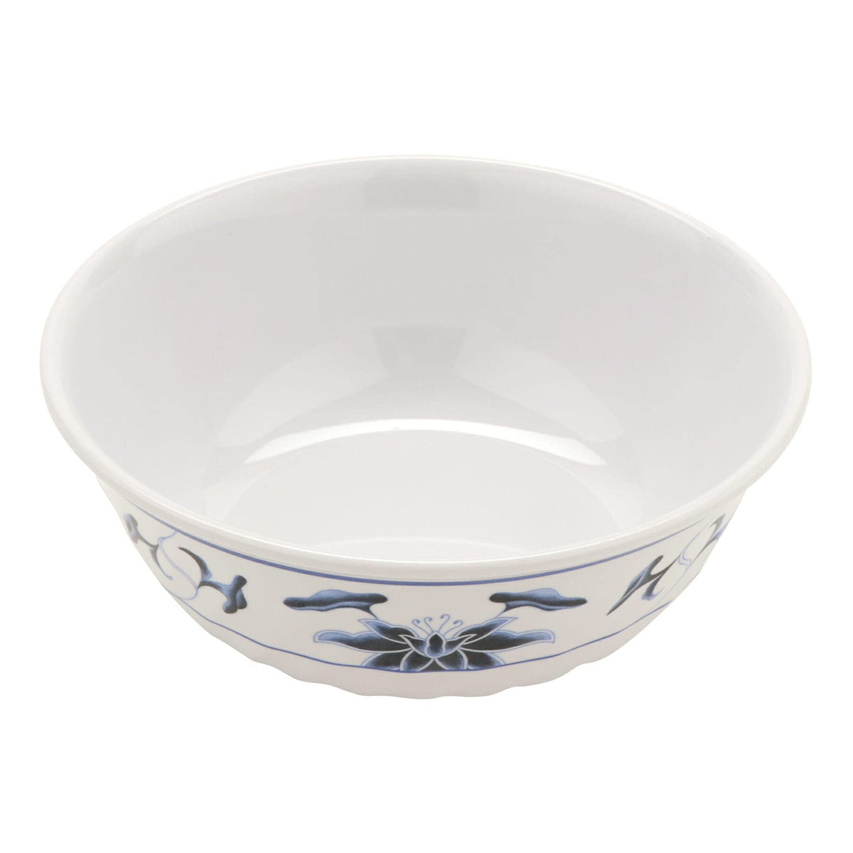 1 qt Fluted Water Lily Melamine Serving Bowl (Set of 12) by GET – 1 Quart, Melamine, Water Lily, Pack of 12, Model M-607-B