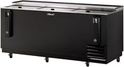 Turbo Air TBC-80SB 81" Black Vinyl Bottle Cooler | (369) 12 oz. Bottles