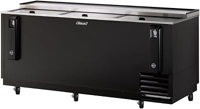 Turbo Air TBC-80SB 81" Black Vinyl Bottle Cooler | (369) 12 oz. Bottles