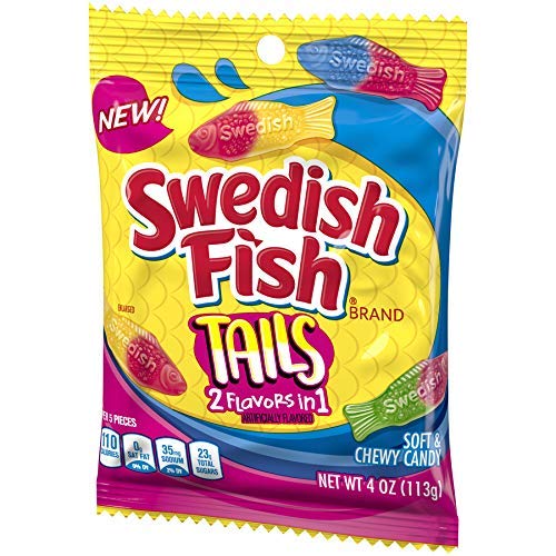 Tails 2 Flavors in by Swedish Fish – 4 Ounce (Pack of 1), dee2438w