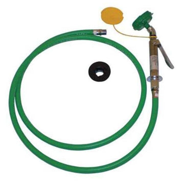 Counter-Mounted Eye/Face Wash with Axion MSR Eye/Face Wash and Body Spray Head (Vacuum Breaker Not Included) by Haws – 2"W x 104"H, Rubber/ABS Plastic, Green, Model 8904