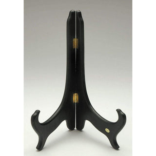 12" (H) Black Decorative Plate Stand by TRIPAR INTL. INC. – Wood, Black, Model 41194