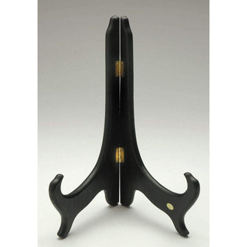 12" (H) Black Decorative Plate Stand by TRIPAR INTL. INC. – Wood, Black, Model 41194