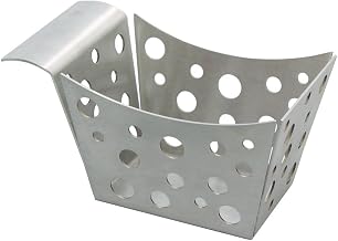 TableCraft SCB Side Basket, 5-3/8" x 3-3/8" x 3-1/8", Stamped, Circled, Dishwasher Safe, 18/8 Stainless Steel, Satin Finish