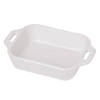 Rectangular Dish by STAUB – 7.5 x 6 inches, 1.25 quarts, Ceramic, White, Model 40511-144