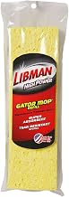 Libman Commercial 3959 Big Gator Mop with Brush Refill, Synthetic and Cellulose, 11" Wide Sponge, Yellow (Pack of 6)