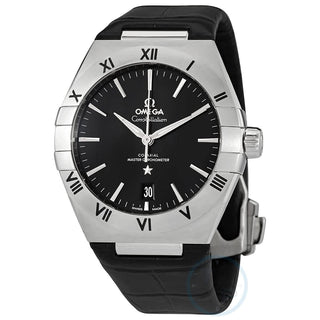 Constellation Automatic Black Dial Men's Watch by Omega – Silver, Model 131.13.39.20.01.001