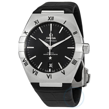 Constellation Automatic Black Dial Men's Watch by Omega – Silver, Model 131.13.39.20.01.001