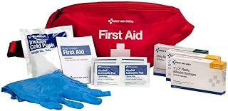First Aid Only 5 Person Fanny Pack First Aid Kit, Fabric Case