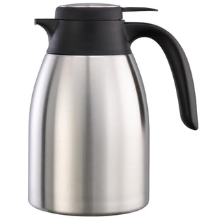 FCC12SS, Beverage Carafe, 1.2 Liter Capacity, Brushed Stainless Interior & Exterior (Case of 6) by Service Ideas – 1.2 liters, Silver, Pack of 6