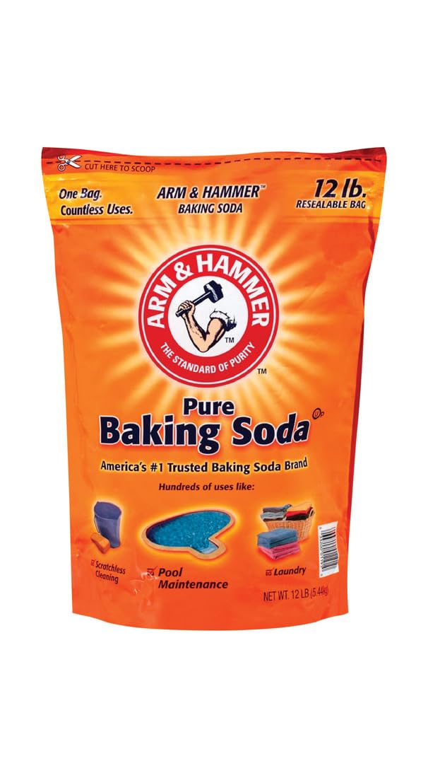 Baking Soda by ARM & HAMMER – 192 Ounce (Pack of 1), Plain, Model 1191