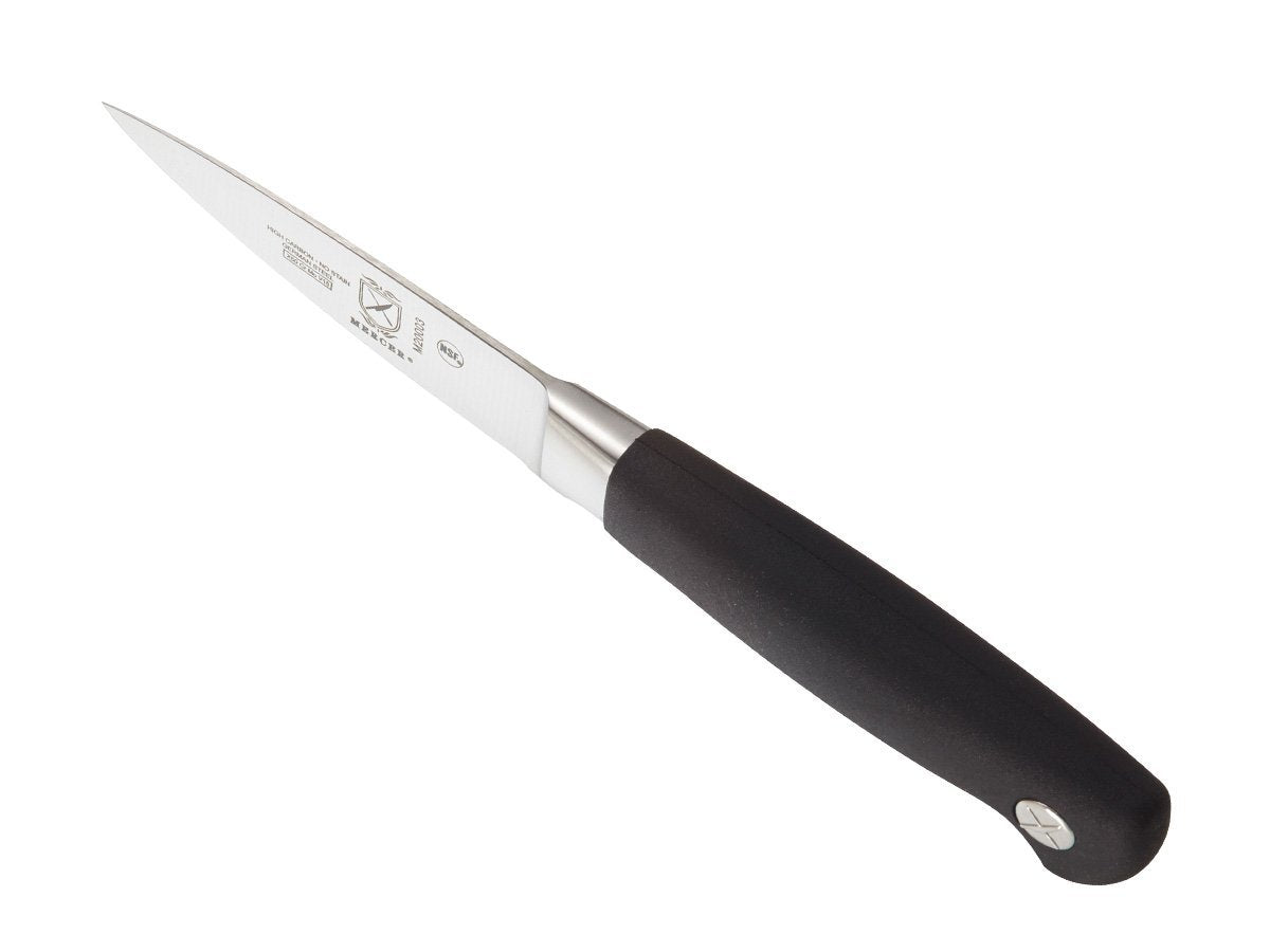 Genesis 3.5-Inch Paring Knife by Mercer Culinary – 3.5", Stainless steel and manmade, Black, Model M20003