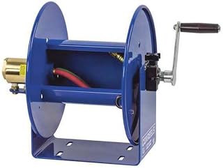 COXREELS 112WL-1-50, Welding Hand Crank Hose Reel for Twin Oxy-Acetylene Hose: 1/4"x50' Hose Capacity, 200 PSI (Hose Not Included)