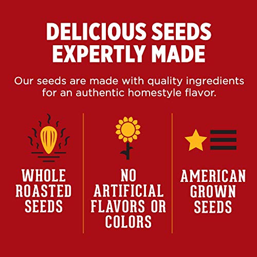 David Ranch,Salted / 5.25 Ounce (Pack of 2) / Tan, Black Sunflower Seeds