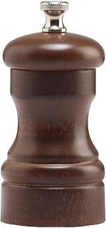 Chef Specialties 4 Inch Capstan Salt Mill - Walnut - Made in USA