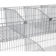 Wire Basket Shelf by Global Industrial – 18"L x 48"W x 10"H, 300.0 pounds, Alloy Steel, Chrome, Model WB1848C