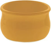 HUBERT Old World Collection Mustard Yellow Plastic Bowl - 10" Dia x 3 1/2" H